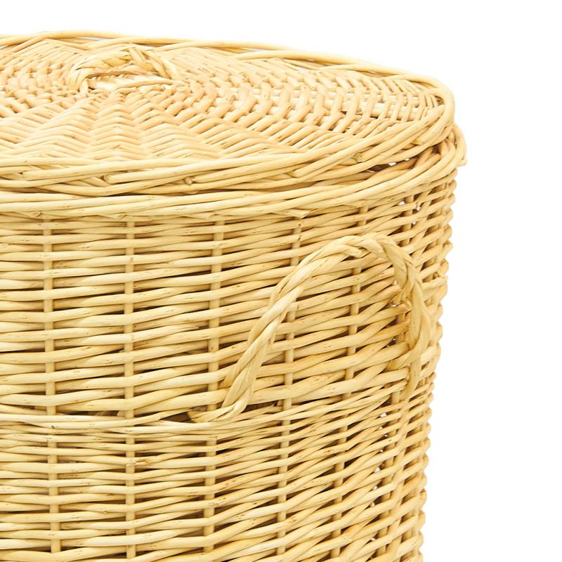 White willow laundry baskets