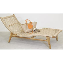 Cargar imagen en el visor de la galería, Teak sun lounger