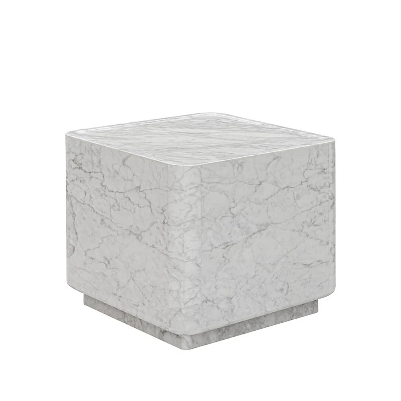 Marble Block Side Table