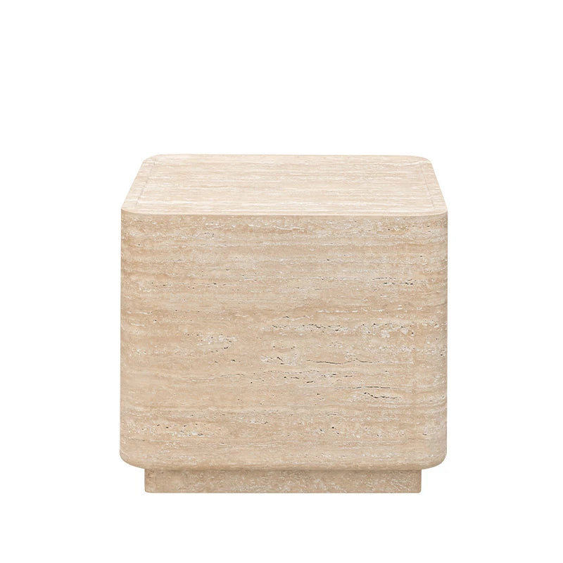 Marble Block Side Table