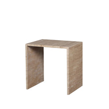 Load image into Gallery viewer, Travertine Side Table