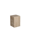 Travertine Boxy Side Table