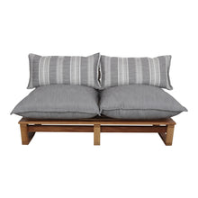 Load image into Gallery viewer, WOODEN LOUNGE BENCH WITH CUSHIONS