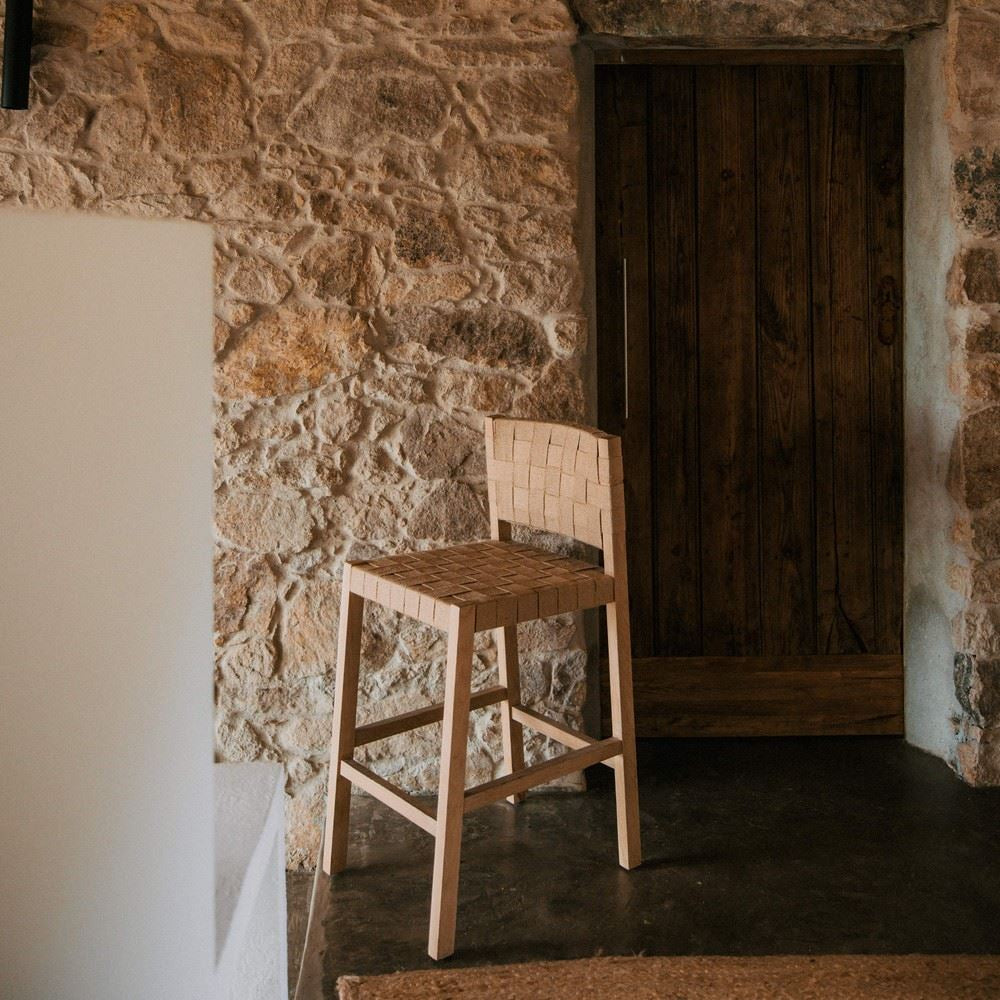 OAK KITCHEN STOOL