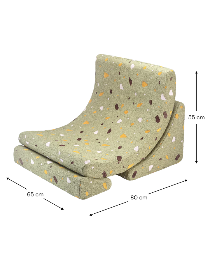 Terrazzo Moss Moon Chair