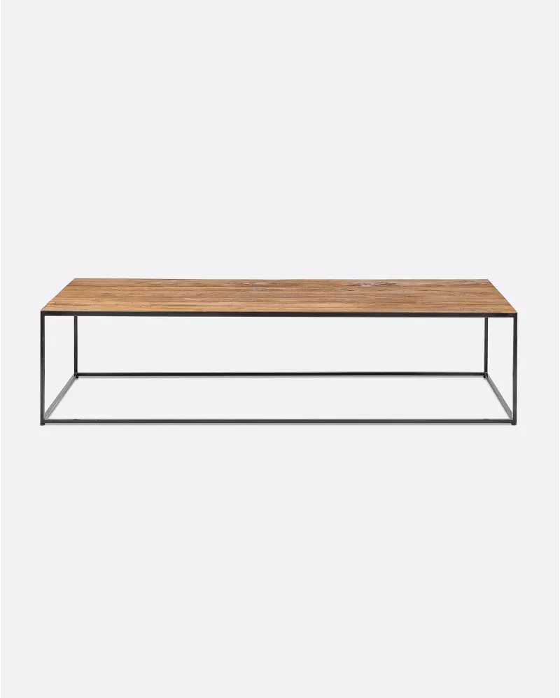 Recycled Teak Wood Coffee table 120 x 60 x 35 cm