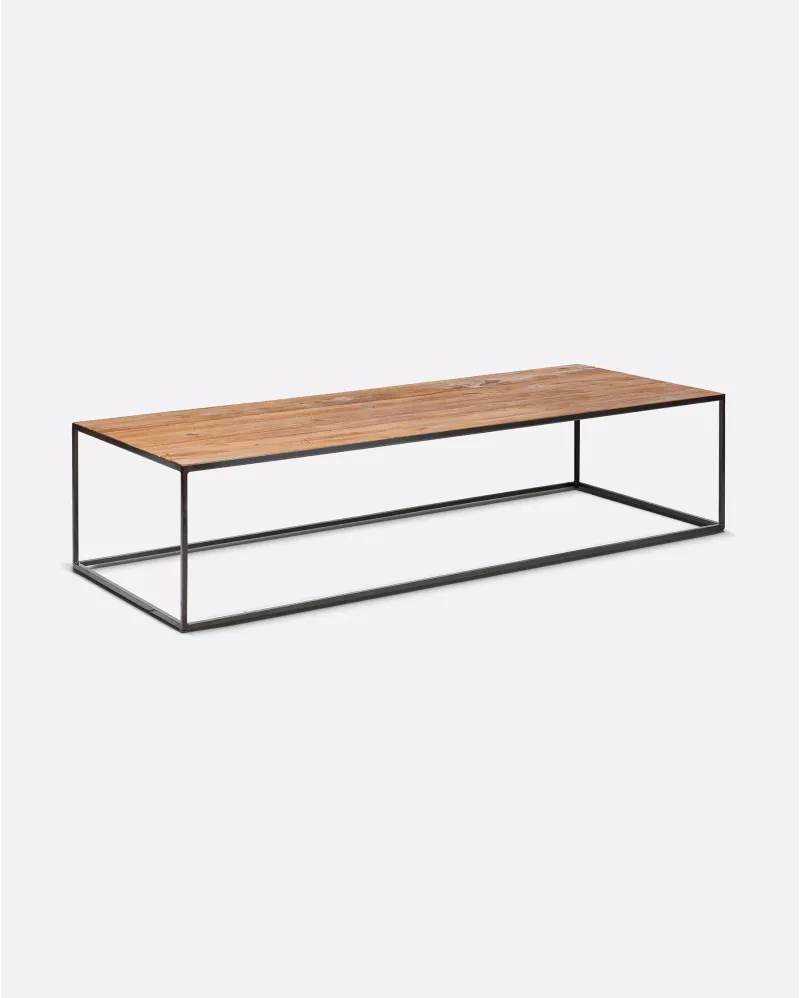 Recycled Teak Wood Coffee table 120 x 60 x 35 cm