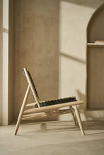 Load image into Gallery viewer, Teak and rope lounge chair