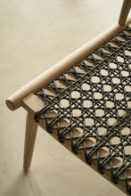 Load image into Gallery viewer, Teak and rope lounge chair