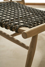 Load image into Gallery viewer, Teak and rope lounge chair