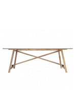 Load image into Gallery viewer, Recycled Teak dining table 220x90x77cm