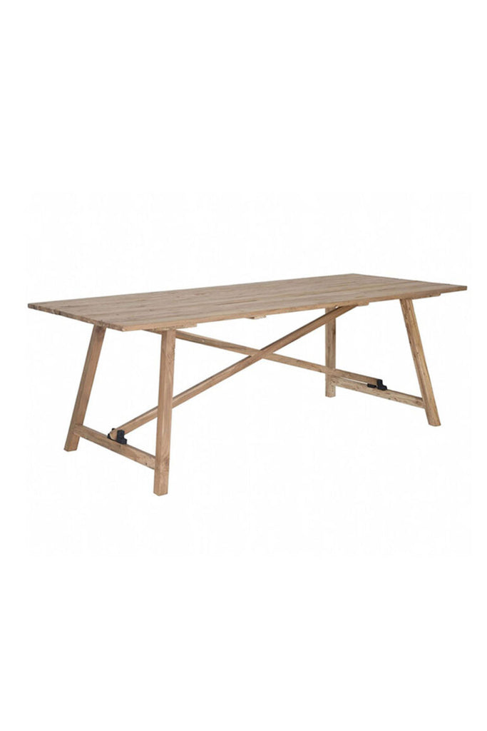 Recycled Teak dining table 220x90x77cm