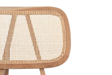 Load image into Gallery viewer, Teak and rattan lounge chair