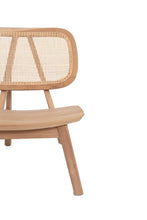 Load image into Gallery viewer, Teak and rattan lounge chair