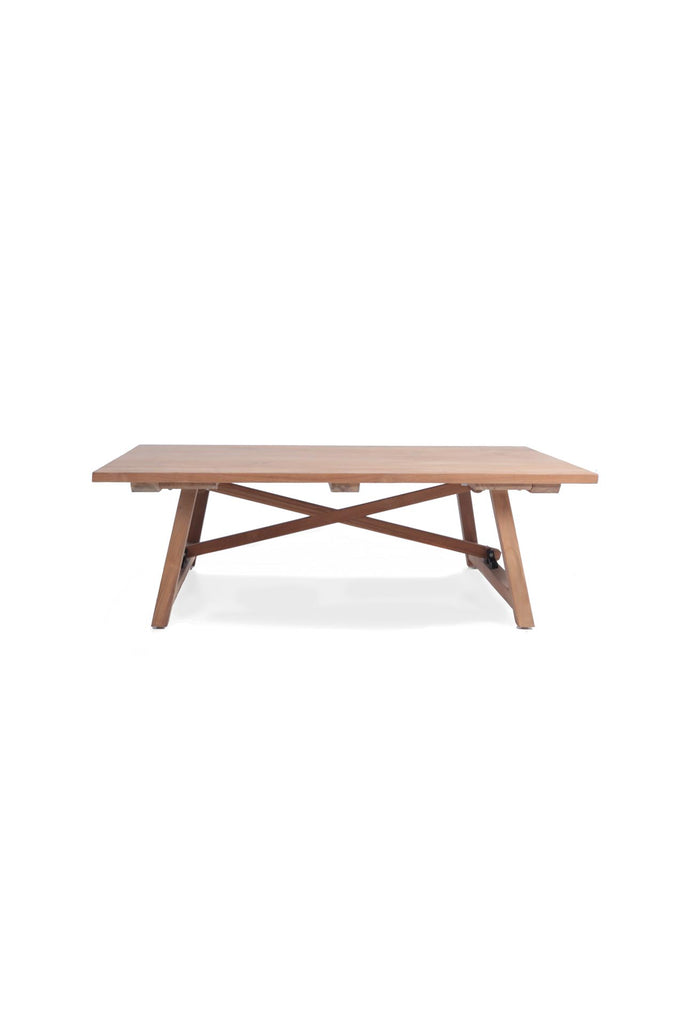 Recycled teak coffee table 140x80x41