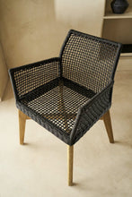 Load image into Gallery viewer, Rope armchair black