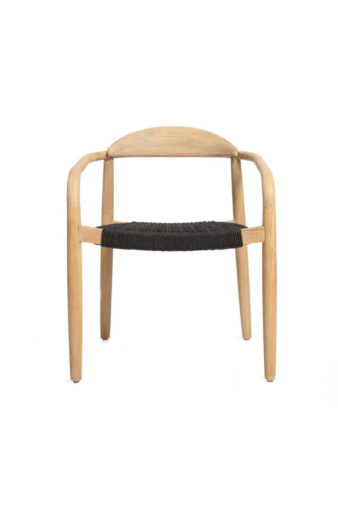 Eucalyptus dining chair black