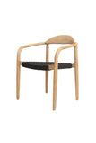 Eucalyptus dining chair black