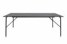 Load image into Gallery viewer, Black dining table 200x93x75cm