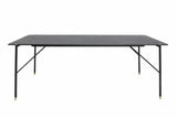 Black dining table 200x93x75cm