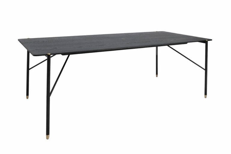 Black dining table 200x93x75cm