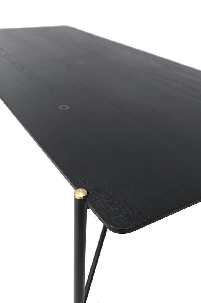 Black dining table 200x93x75cm