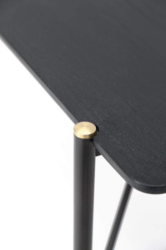 Black dining table 200x93x75cm