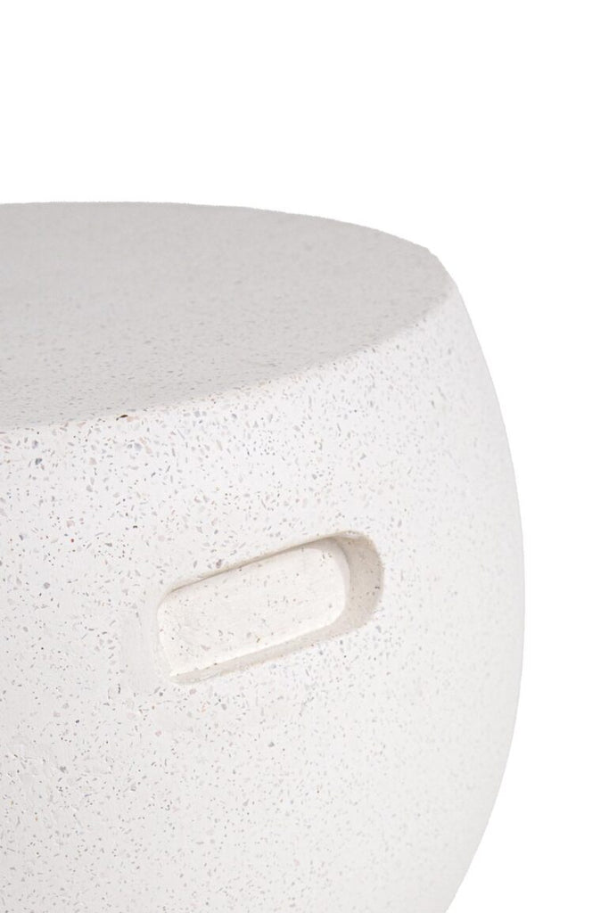 Terrazzo White Round 44x44x34cm