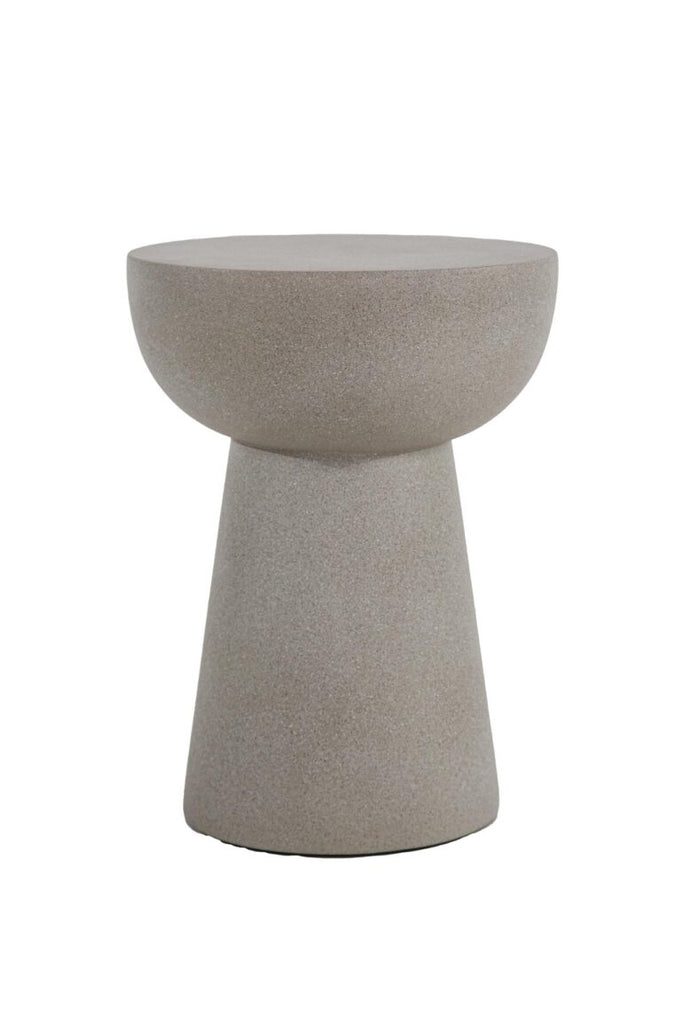 Resin side table grey 41x54cm