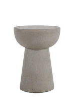 Carica l&#39;immagine nel visualizzatore di Gallery, Resin side table grey 41x54cm