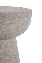 Carica l&#39;immagine nel visualizzatore di Gallery, Resin side table grey 41x54cm