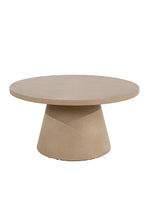 Carica l&#39;immagine nel visualizzatore di Gallery, Resin round coffee table sand 80x80x40cm