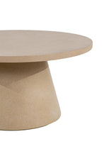 Carica l&#39;immagine nel visualizzatore di Gallery, Resin round coffee table sand 80x80x40cm