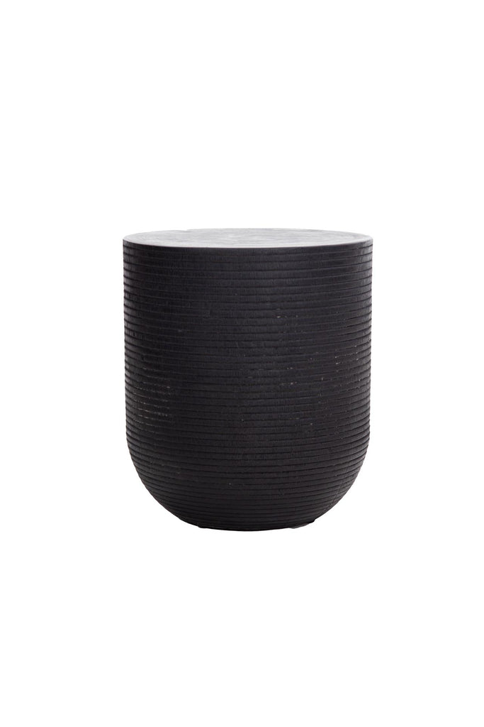 Solid Suar Stool Black