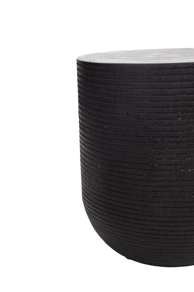 Solid Suar Stool Black