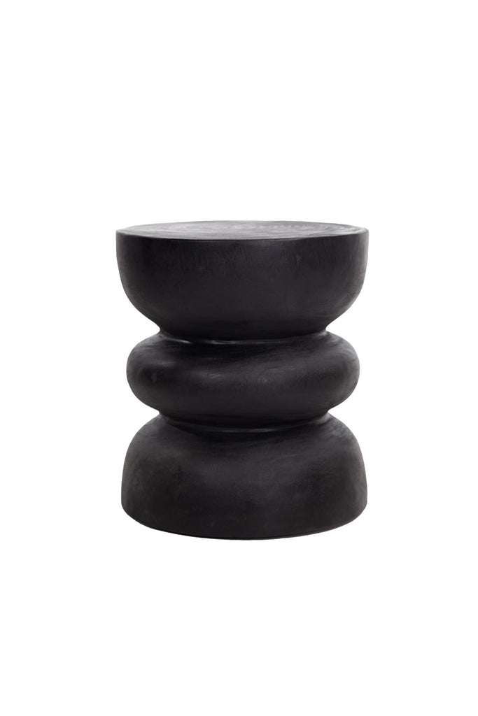 Solid Suar Stool Black