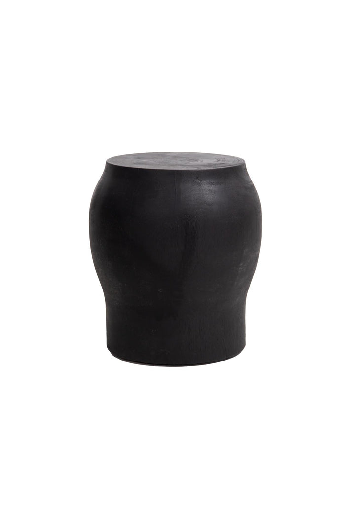 Solid Suar Stool Black