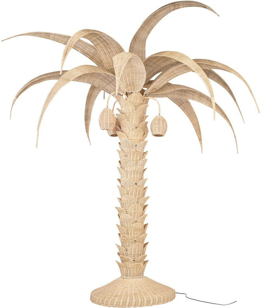 Palm Tree Lamp Rattan