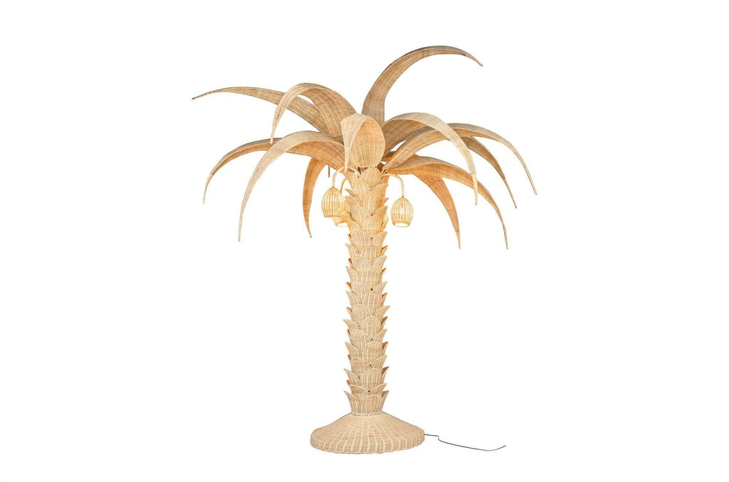 Palm Tree Lamp Rattan