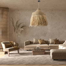 Carica l&#39;immagine nel visualizzatore di Gallery, Boho raffia natural suspension light