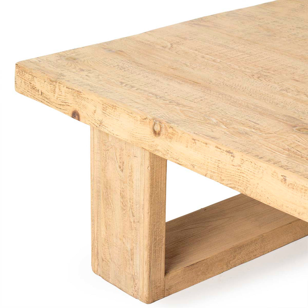 Elm wood wabi-sabi coffee table