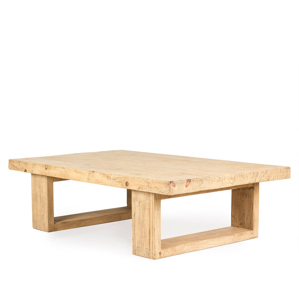 Elm wood wabi-sabi coffee table