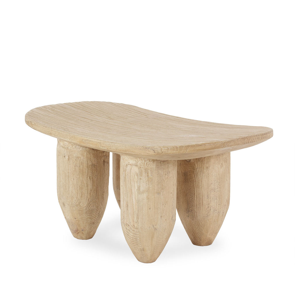 Elm wood side table