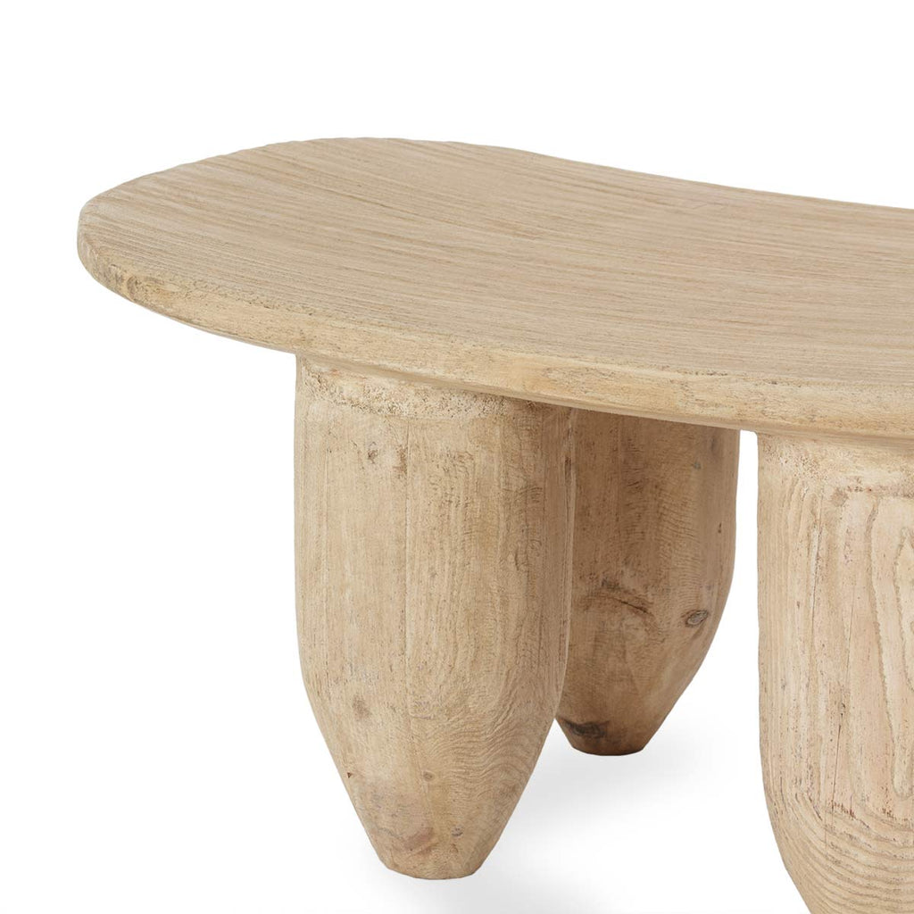 Elm wood side table