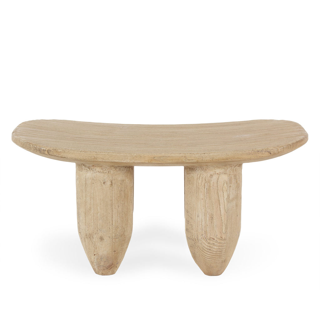 Elm wood side table