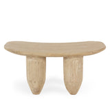 Elm wood side table