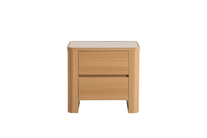 BEDSIDE TABLE MARBLE MDF 56X40X51