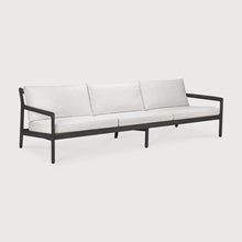 Charger l&#39;image dans la galerie, Off White Teak Black Jack outdoor sofa by Jacques Deneef