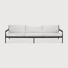 Charger l&#39;image dans la galerie, Off White Teak Black Jack outdoor sofa by Jacques Deneef