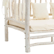 Carica l&#39;immagine nel visualizzatore di Gallery, WHITE DECAPÉ TEAK WOOD BED 200 X 100 X 200 CM